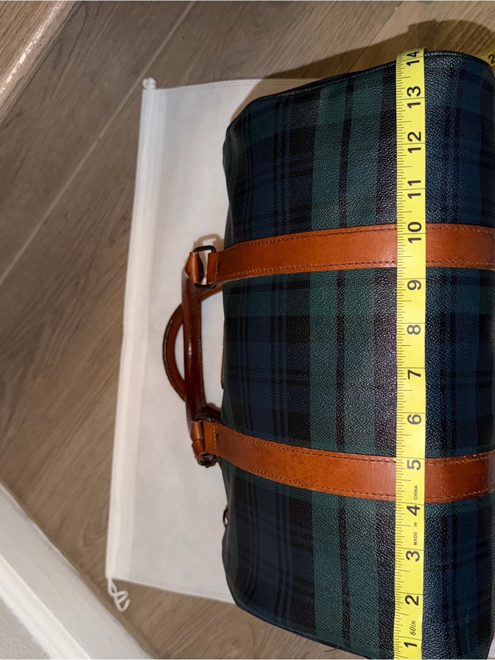 Vintage Polo Ralph Lauren Blackwatch Plaid Boston Bag - Picture 14 of 16